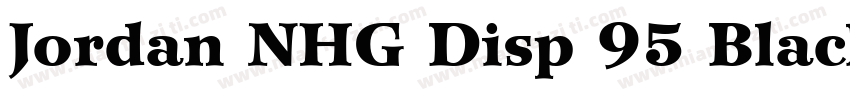 Jordan NHG Disp 95 Black字体转换